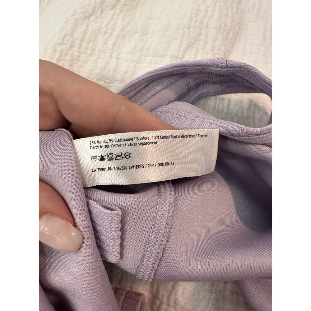 Lululemon Ribbed Softstreme Cropped Tank Top Lilac Lavender Purple Size 4 - Picture 6 of 6